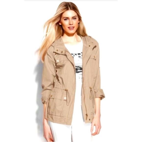 Michael Kors Tan, Utility Jacket. - Picture 1 of 6
